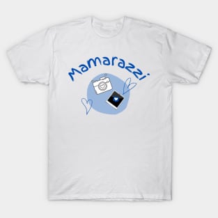 Mamarazzi In blue font T-Shirt